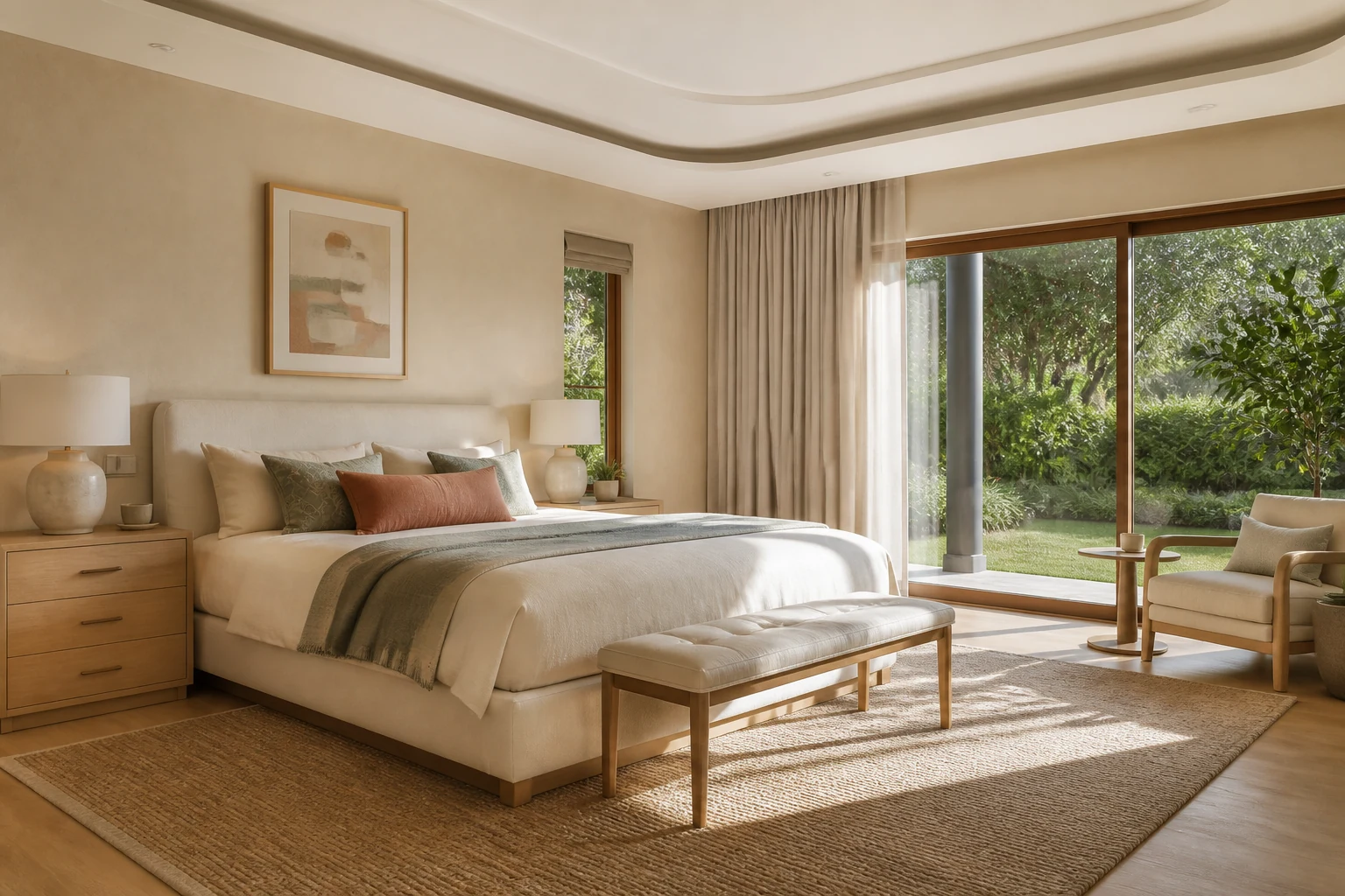 Serene contemporary bedroom in Karen, Nairobi